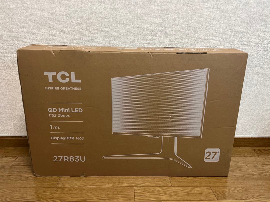 TCL 量子ドットMini LED モニター 27インチ 27R83U
