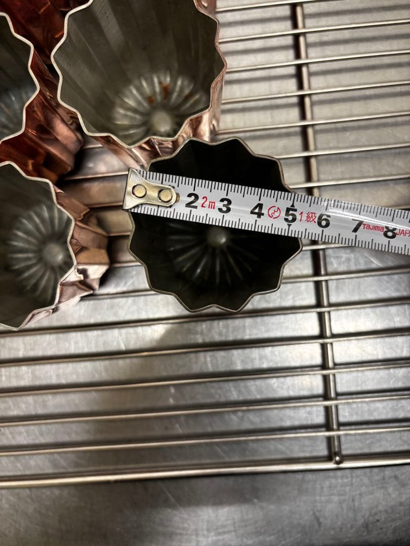 カヌレ型 銅　10個　【camy】