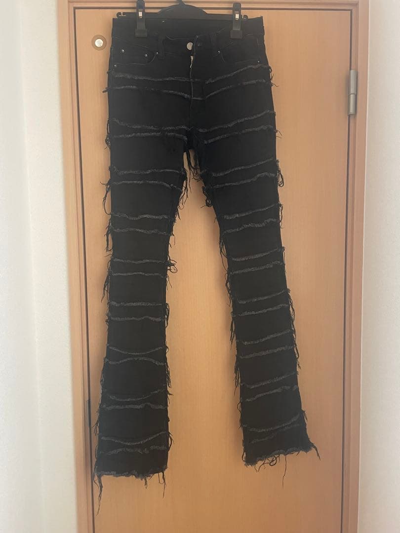 mnml フレア ストレッチデニムパンツ