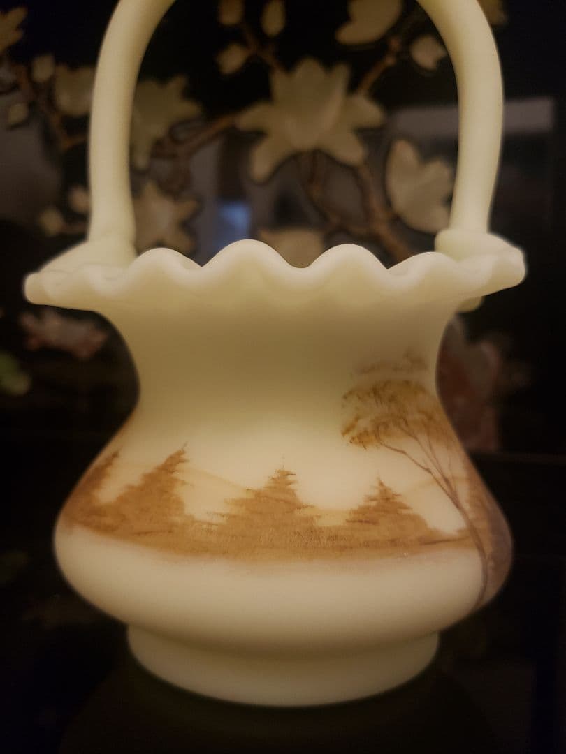 フェントン社 Fenton フェントン アートガラス ウランガラス 置物