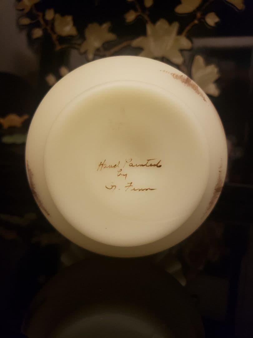 フェントン社 Fenton フェントン アートガラス ウランガラス 置物