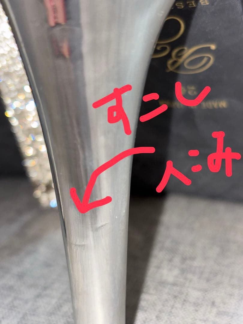 【BBJ公式】ベストボディジャパンヒール シルバー 24cm アンクルバンド付き