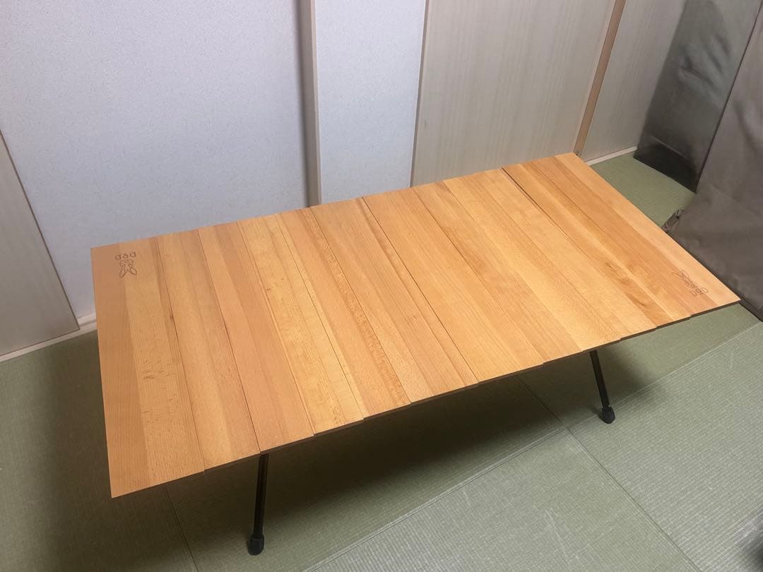 DOD キャナリーテーブル L 折りたたみテーブル アウトドア 高さ調整可能