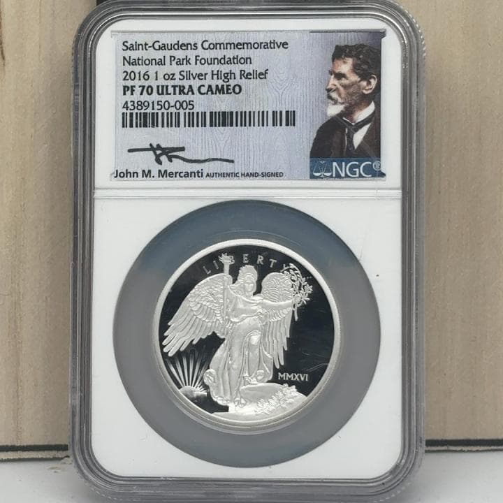 2016 アメリカ 1oz銀貨 PF70 UC セントゴーデンスHR