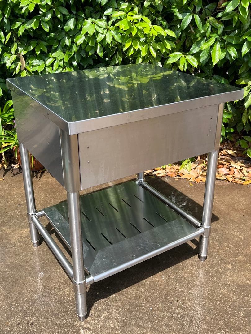 ステンレス作業台　引き出し付き　650×600×780