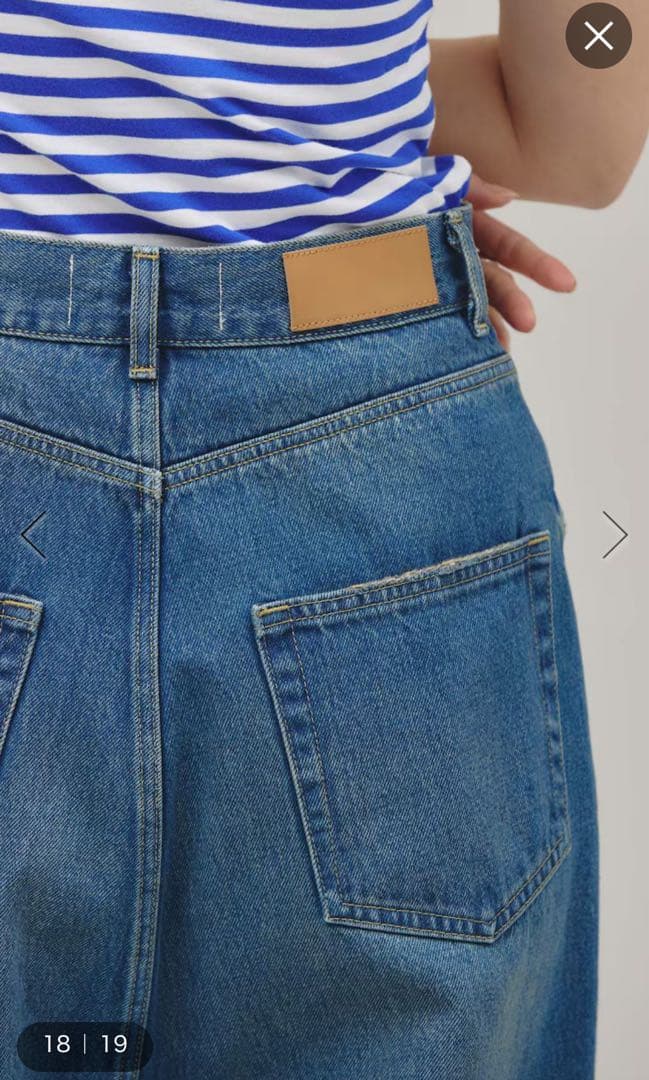 新品試着のみ＜&RC＞スーパーワイドルーズデニム カレンソロジー 38