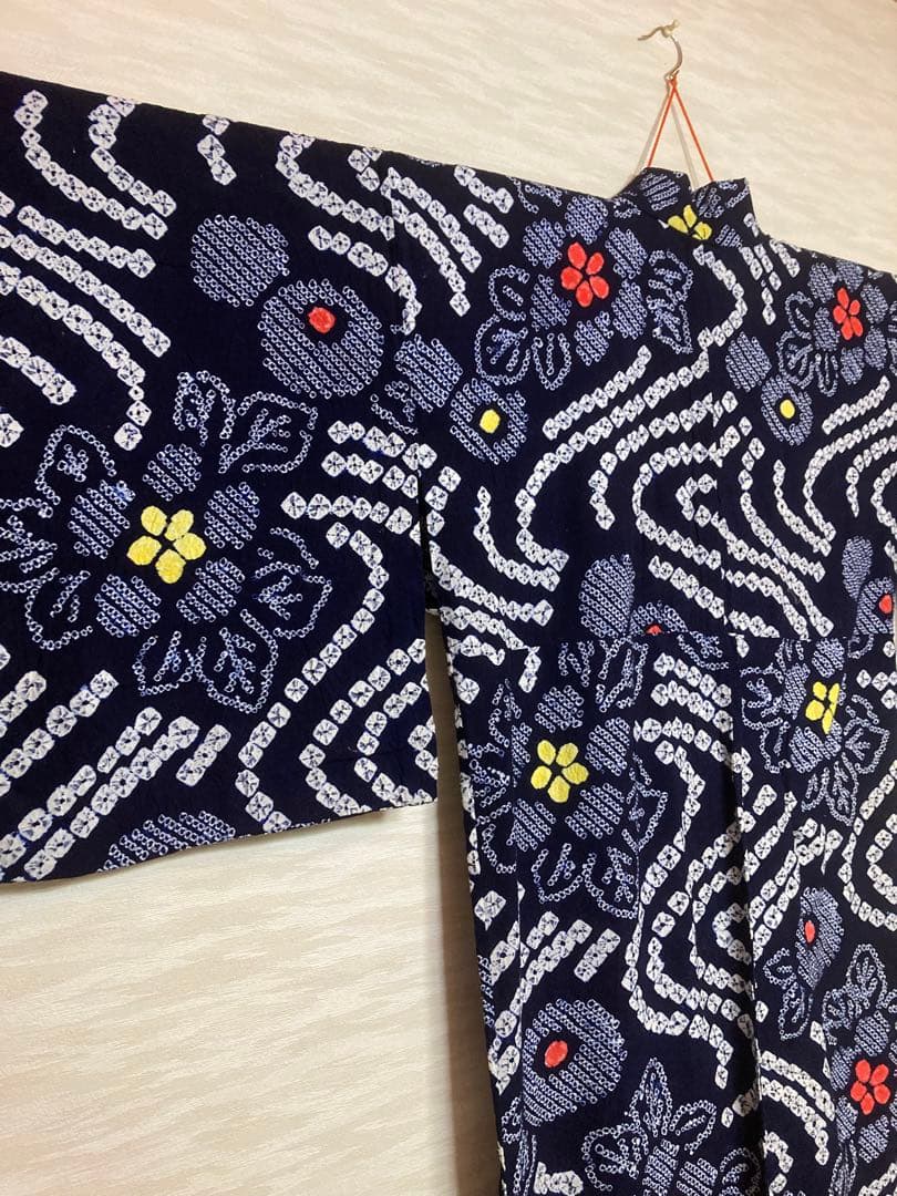 有松絞り　絞り浴衣　② 身丈158