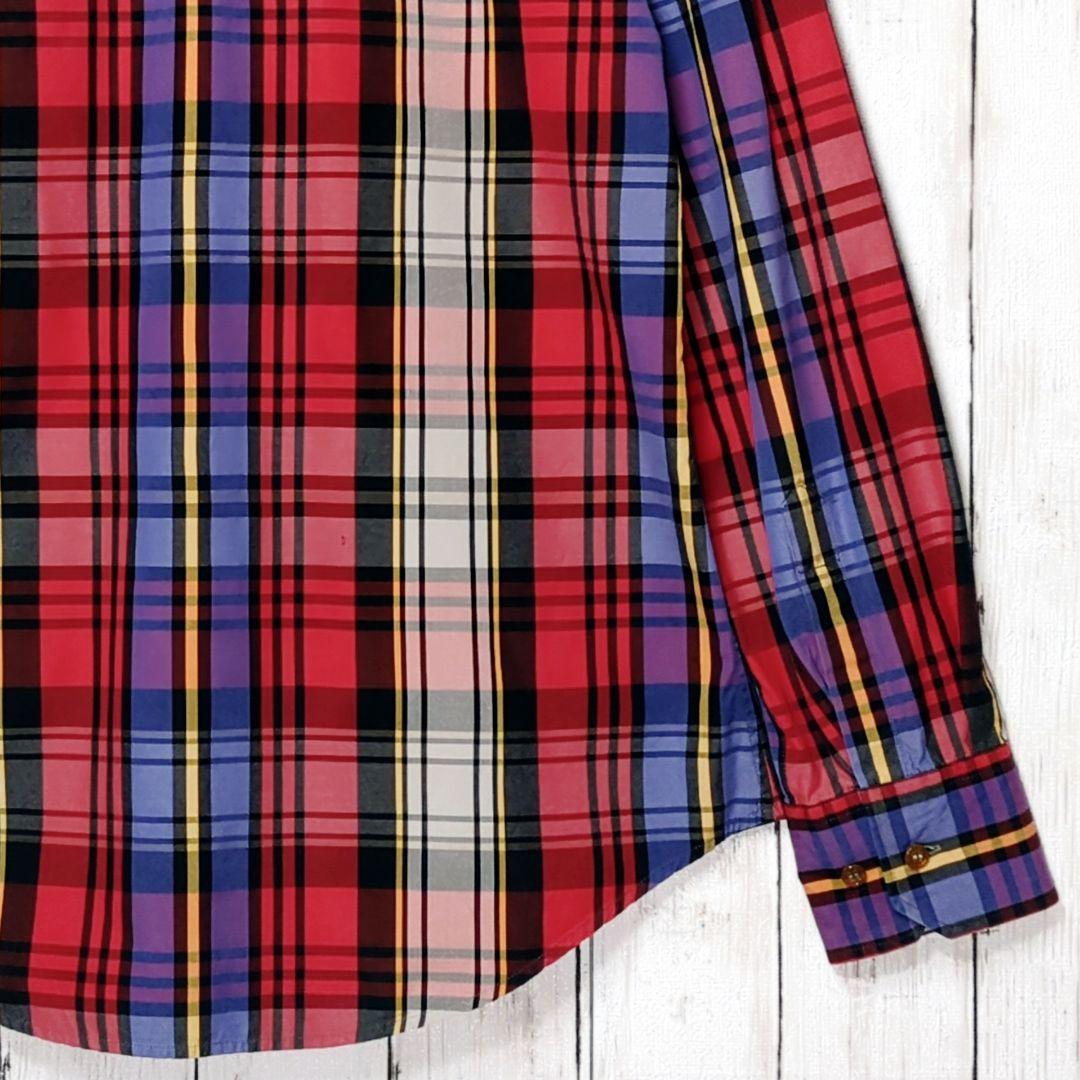 入手困難希少最大サイズ50【美品】ヴィヴィアンマン チェック柄シャツ 刺繍オーブ