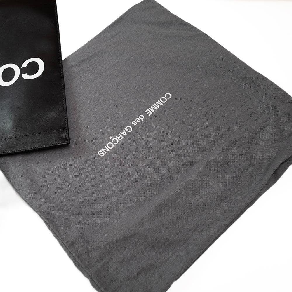 COMME des GARÇONS ブラック レザー トートバッグ