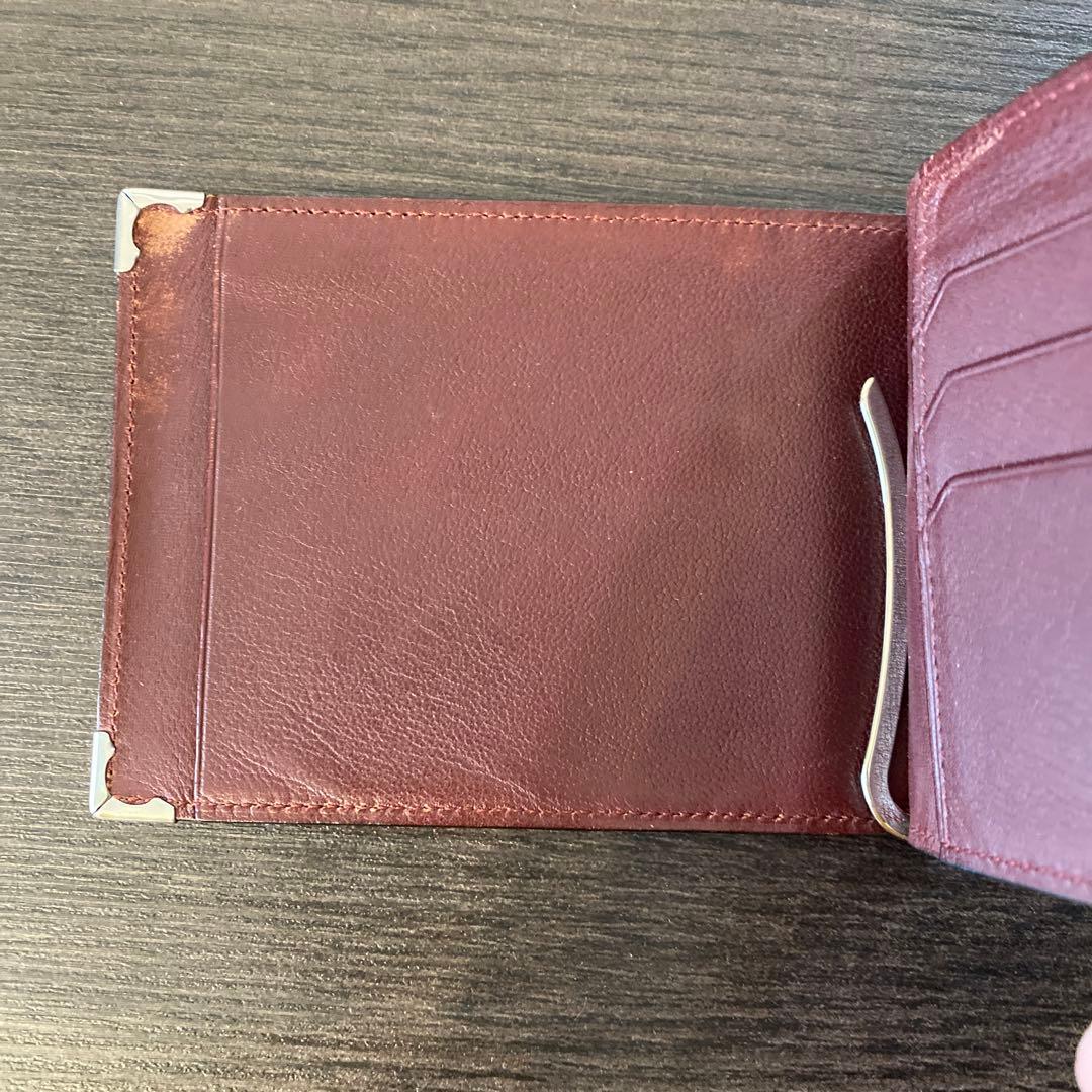 カルティエ　カードケース　二つ折り　マネークリップ マストライン　札入れ