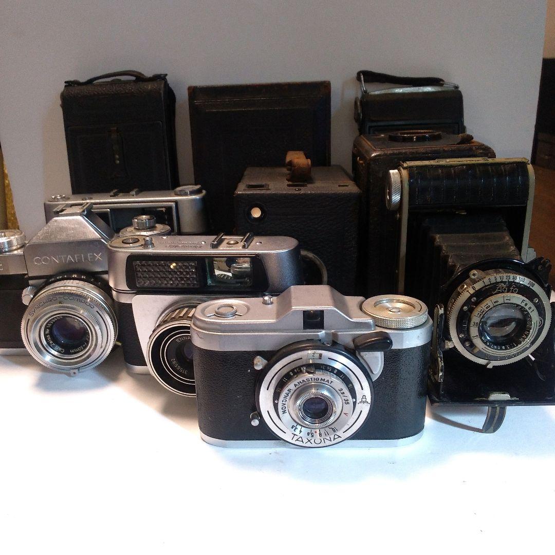 ジャンク品：Zeiss Ikon等のアンテイーク カメラ 10台