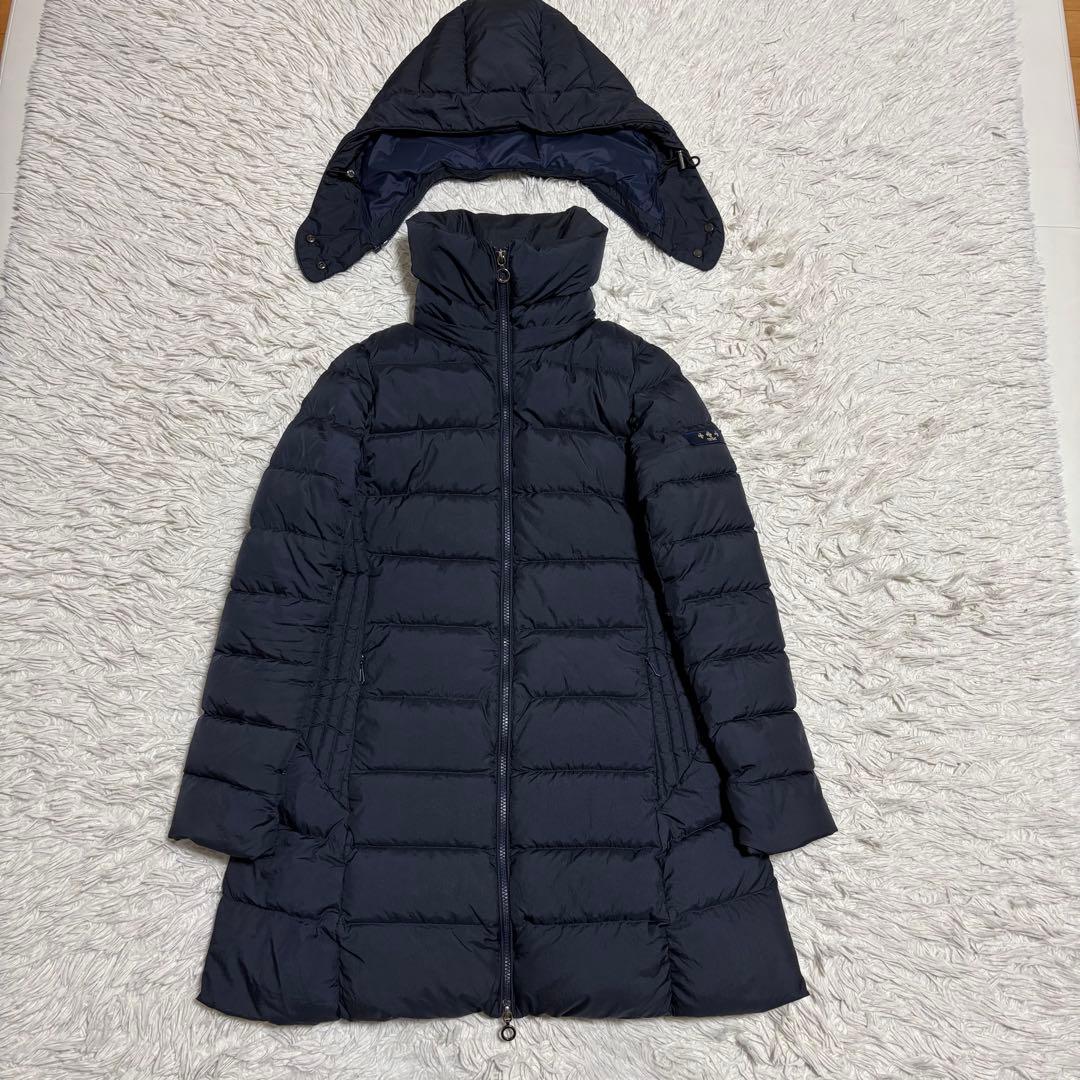 TATRAS ポリテアマ ダウンコート フード取り外し可 ネイビー 02