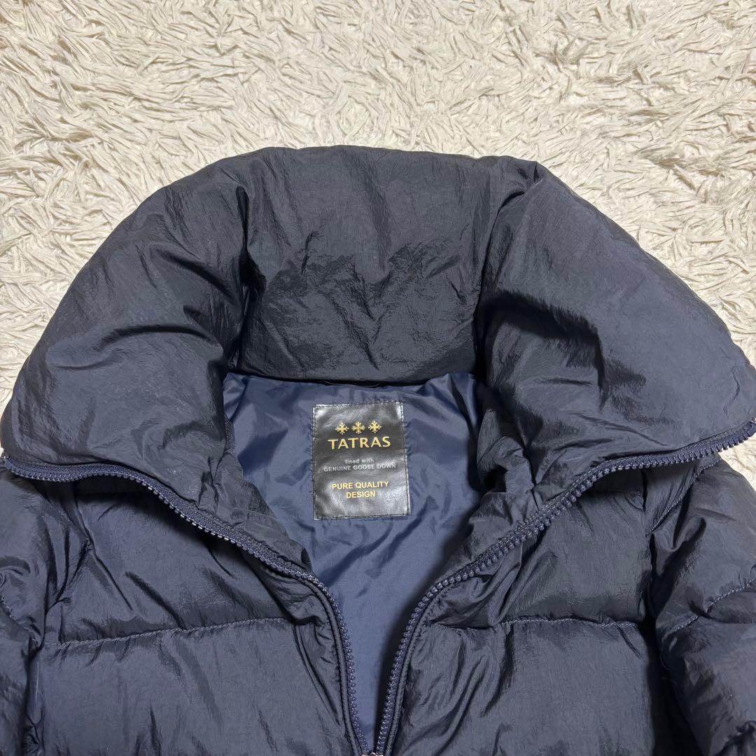 TATRAS ポリテアマ ダウンコート フード取り外し可 ネイビー 02