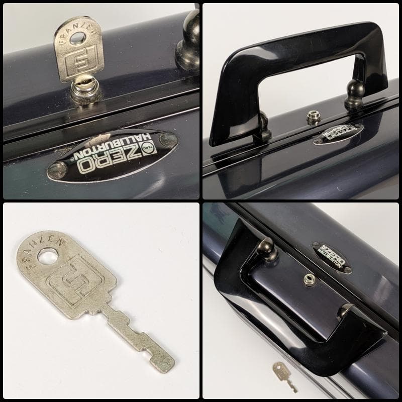 ゼロハリバートン ミニアタッシュケース メタリックブルー ブリーフケース