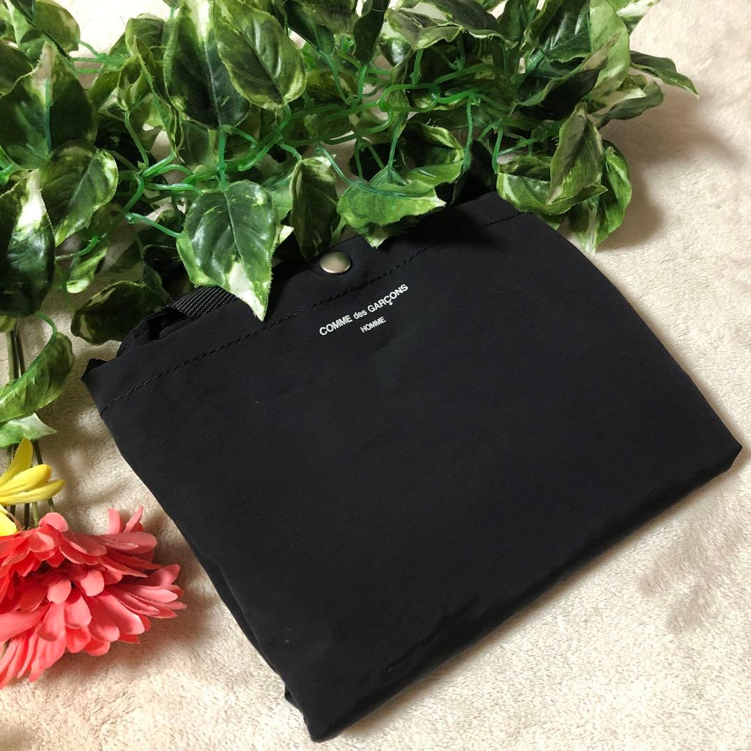 未使用タグ付　コムデギャルソンオム ロゴ 綿ナイロングログラン 2WAYバッグ
