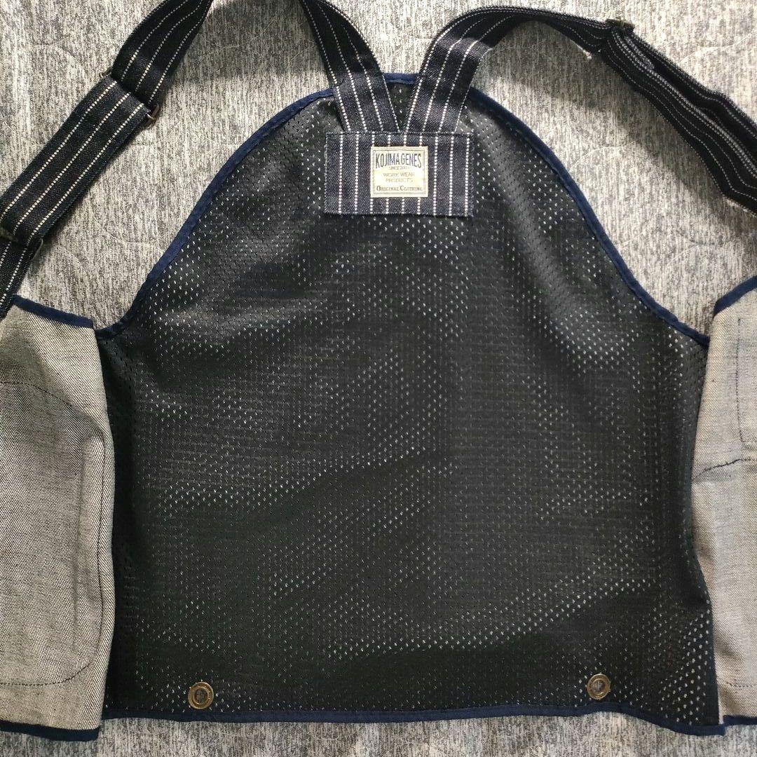 KOJIMA GENES 児島ジーンズ ウォバッシュ ウェアラブルバッグベスト