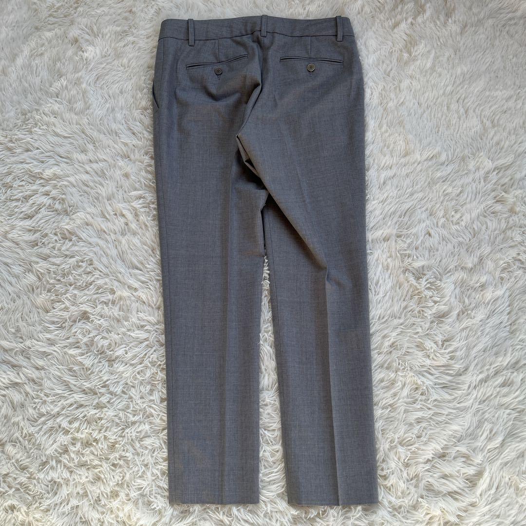 【現行タグ】セオリー ノーカラー グレー　パンツスーツ LANAI ウール