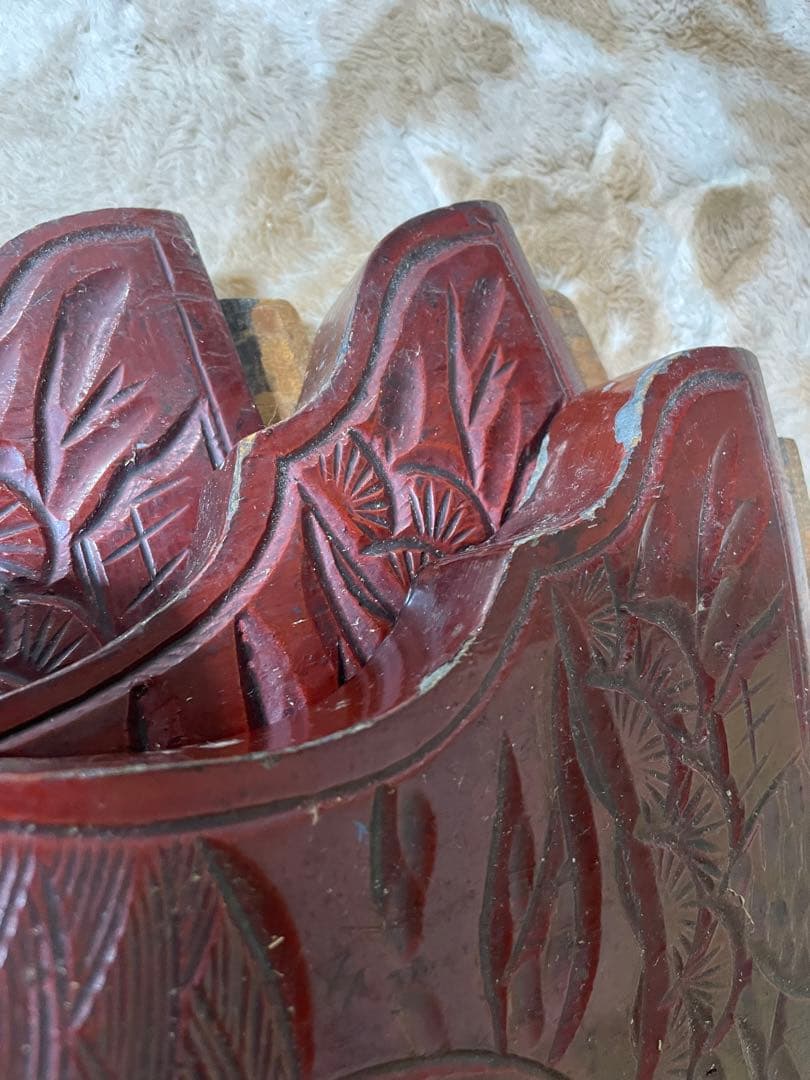 【再値下げ！】鎌倉彫 ちゃぶ台 昭和レトロ