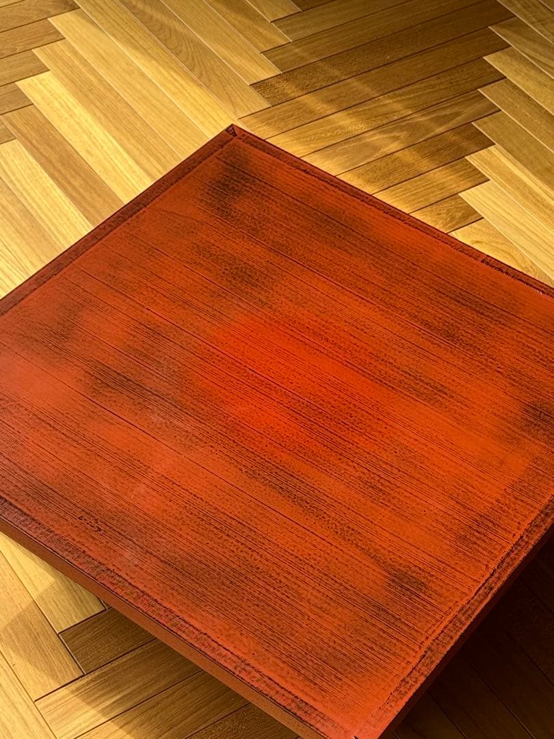 ✨【和モダン・美品】漆塗り ちゃぶ台・座卓 角型 ローテーブル✨