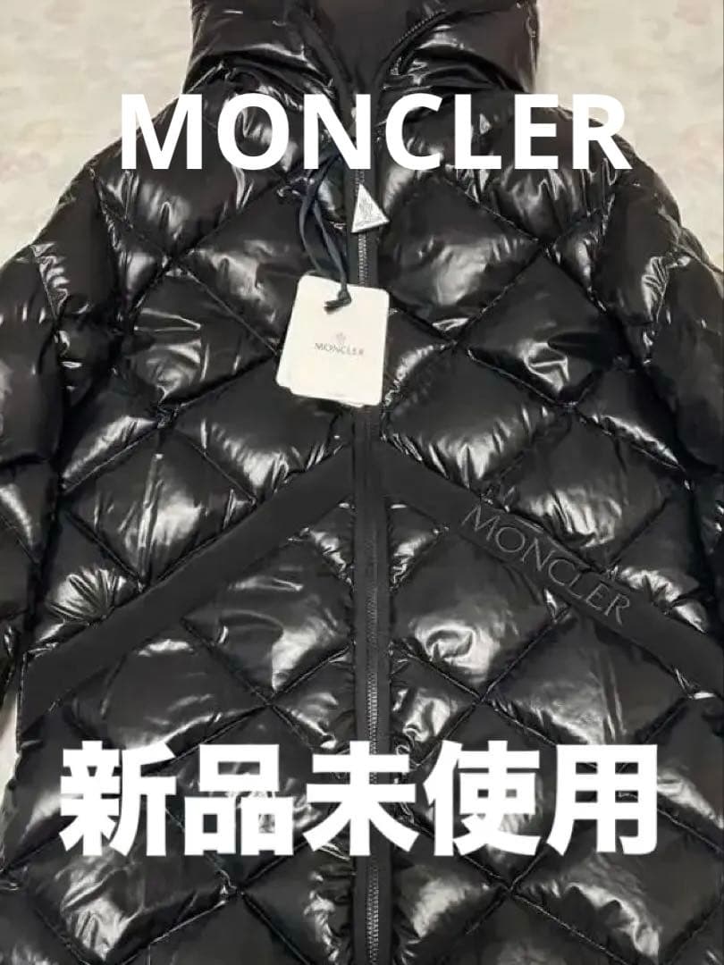 新品未使用正規品MONCLER レディースブラックロゴ3