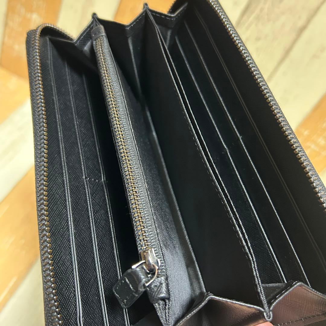 【BLVCK PARIS】ブラックパリ　長財布　ブラック　レザー　ロゴ