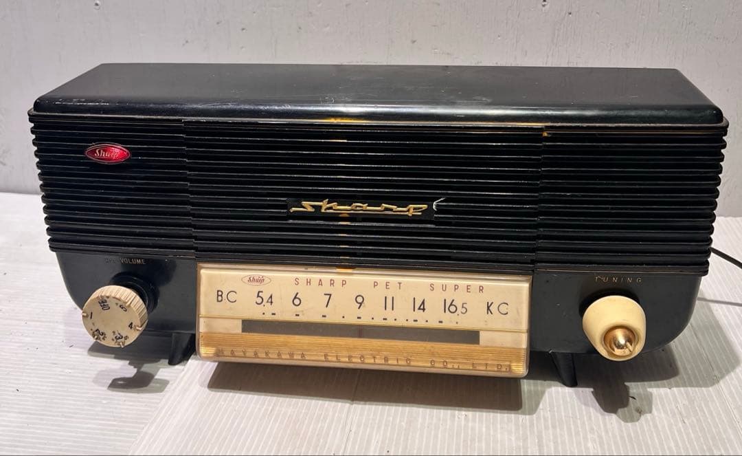 真空管ラジオ　シャープラジオ　 5M-108型　年代物　可動品　昭和レトロ