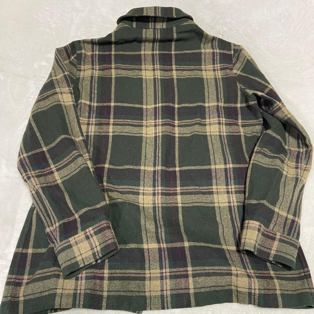 ラルフローレン　パープルレーベル　チェック　ウール　シャツ　ジャケット