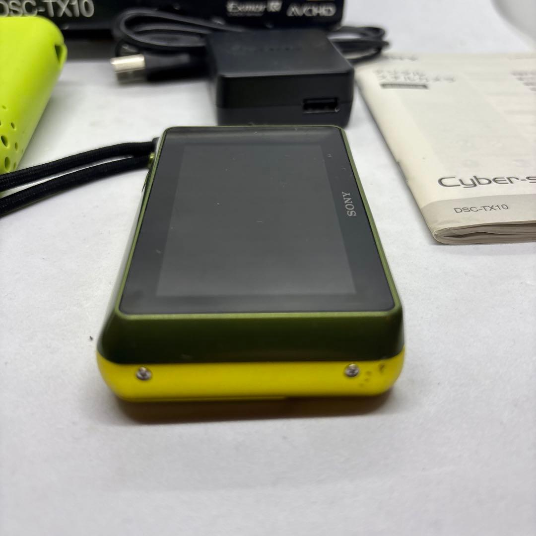 【美品】SONY Cyber-shot DSC-TX10 グリーン　動作確認済
