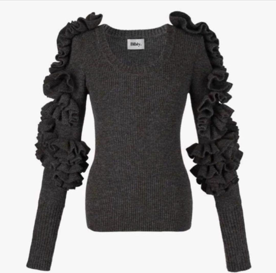 【Bibiy】bibiyビビィ♡正規品FLORENTINA FRILL KNIT