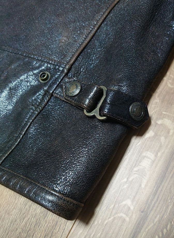 山羊革 ハーレーダビッドソン レザーシングルライタースジャケット Lサイズ