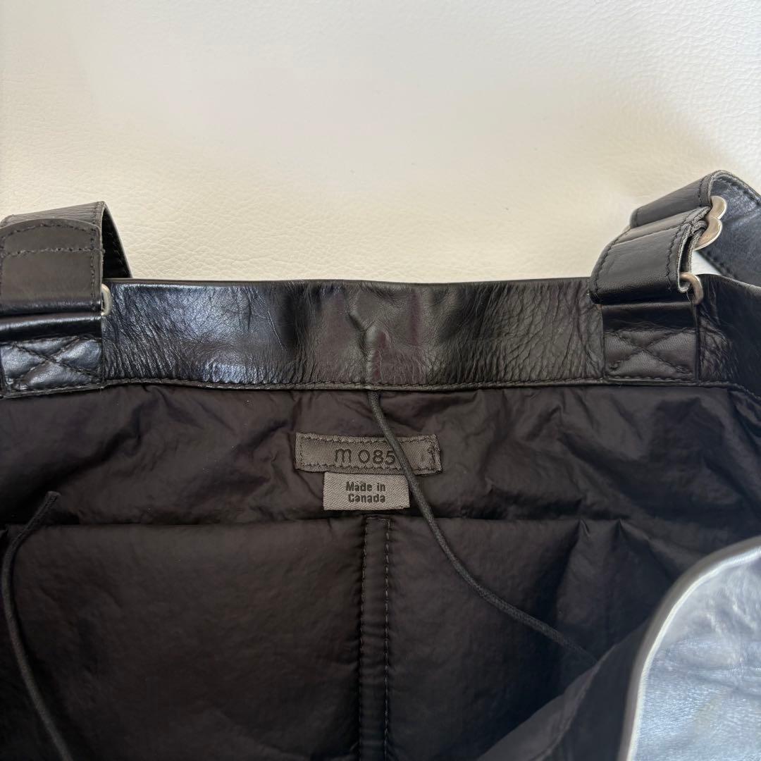 エムゼロエイトファイブワン m0851 アニリン レザー トートバッグ ブラック