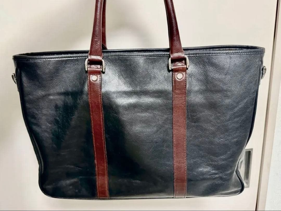 [美品]ココマイスター　マットーネビジネストート　オールドブラック　購入一年以内