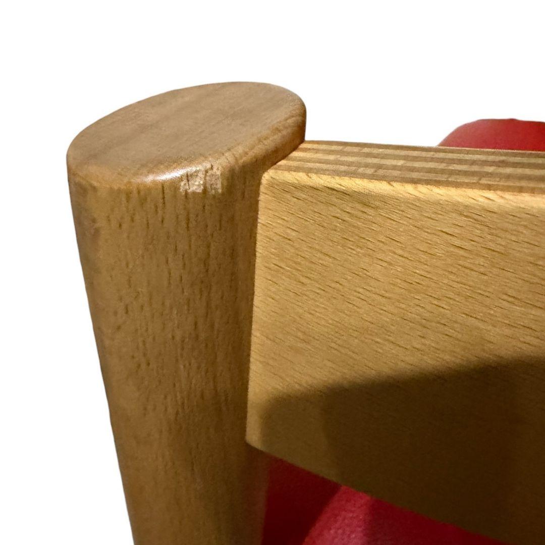 【木馬舎】美品　プレディクトチェア ハイチェア キッズチェア　レッド