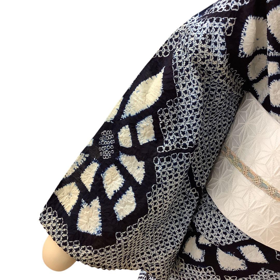 ◎mk-1692　有松鳴海　絞り　浴衣　夏　有松絞り　ゆかた　G-7-11