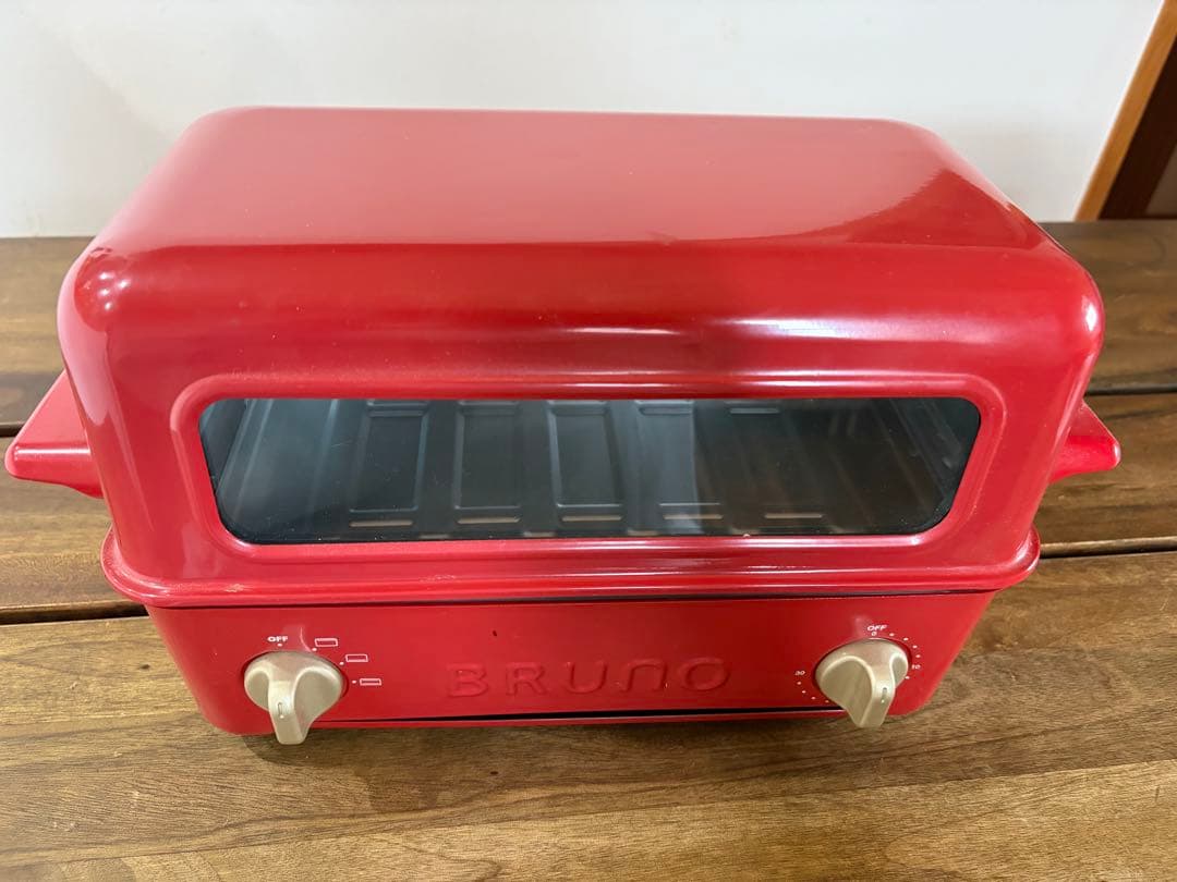 BRUNO レトロトースター レッド