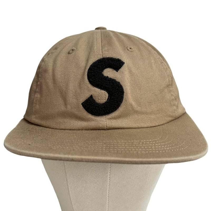 帽子 4499 Supreme Chenille S Logo 6-Panel Tan