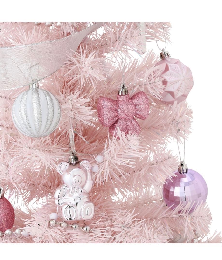 【16日まで】Francfranc ピンククリスマスツリーセット　150cm