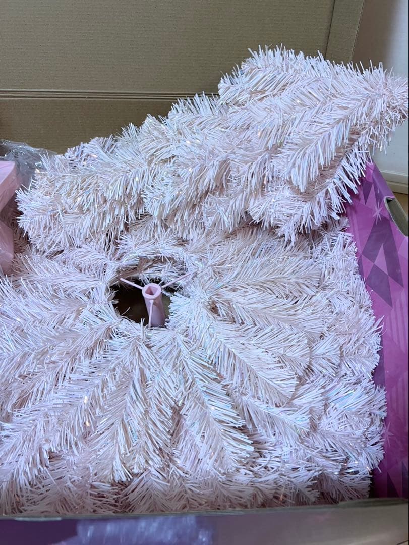 Francfranc 150cmクリスマスツリー ピンク