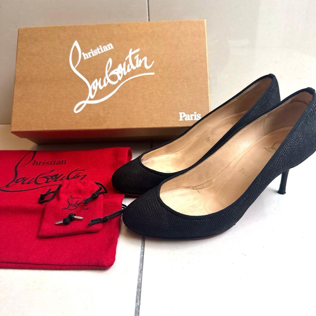 Louboutin クリスチャンルブタン　パンプス　ハイヒール　黒　36.5