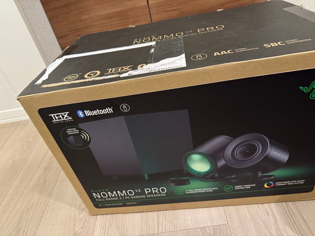 【未使用】Razer Nommo V2 Pro ゲーミングスピーカー 開封済