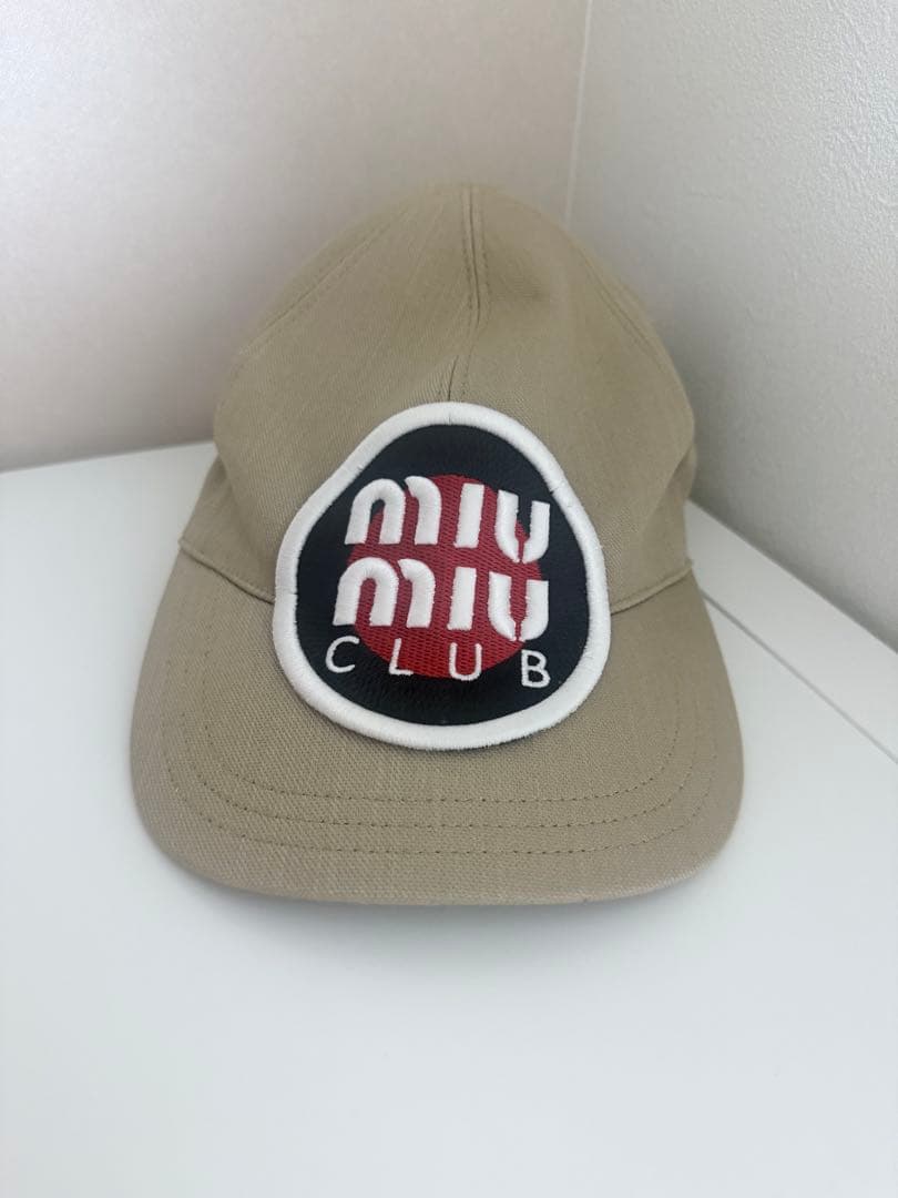 ★最終値下げ★MIU MIU キャップ カーキ(ベージュ)　M