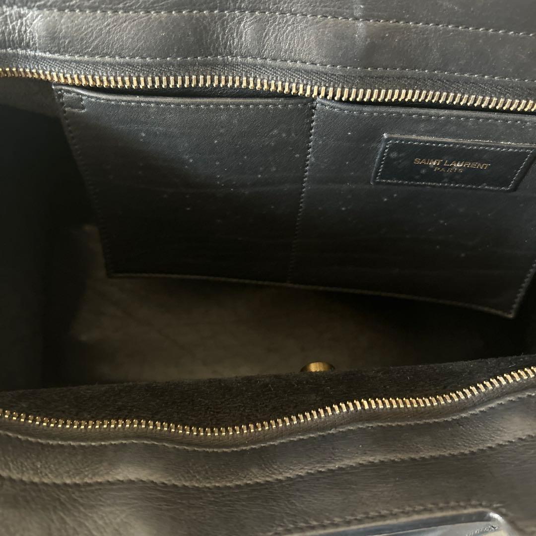 サンローランパリ　プチカバス　ハンドバッグ　2WAYショルダー　ブラック