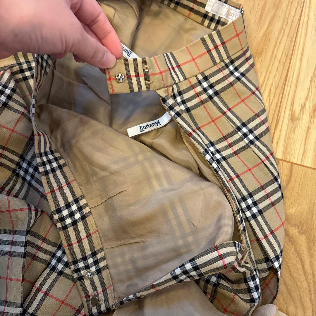 希少⭐︎Burberrys' プリーツスカート ノバチェック　ロングスカート