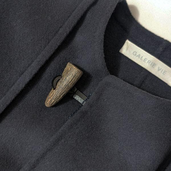 GALERIE VIE ギャルリーヴィー ノーカラー ダッフル ウール コート