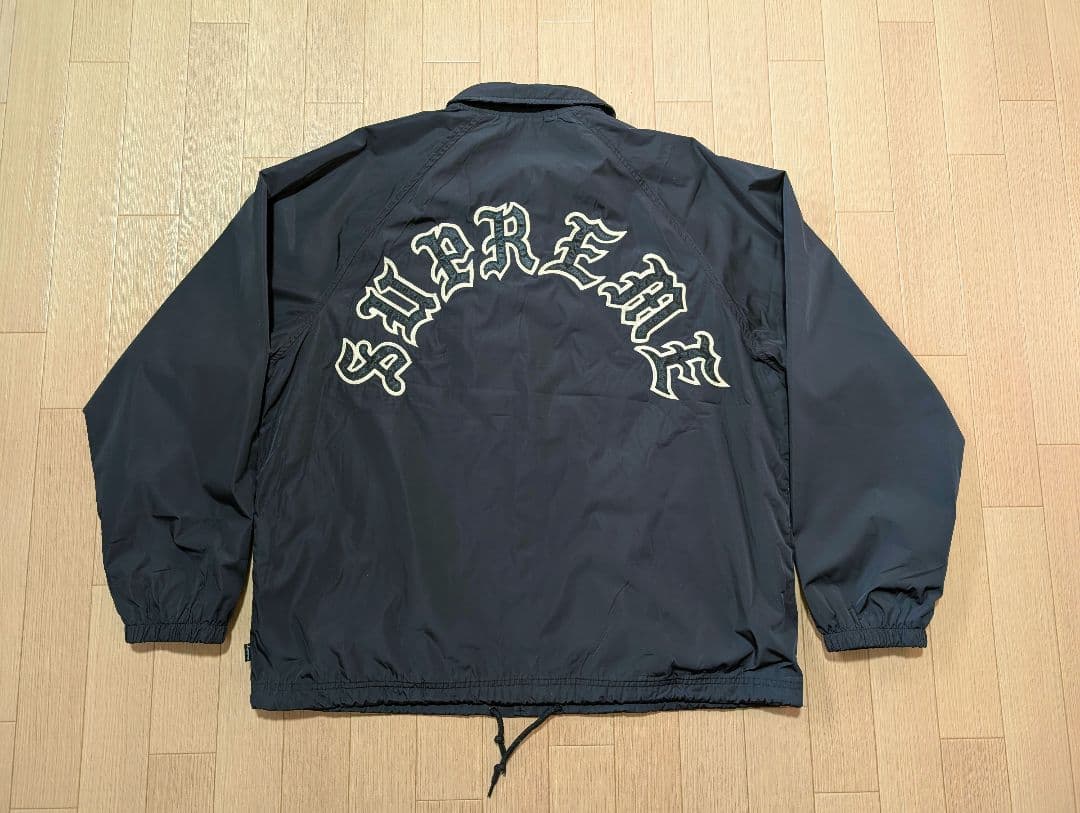 Supreme オールドイングリッシュアーチロゴナイロンコーチジャケット