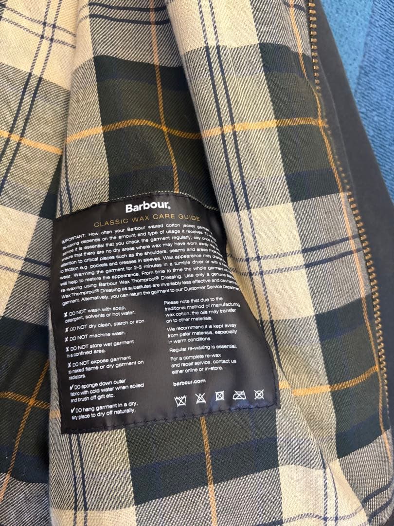 【お安く！美品】Barbour トランスポート　ダークグリーン切り替え　42