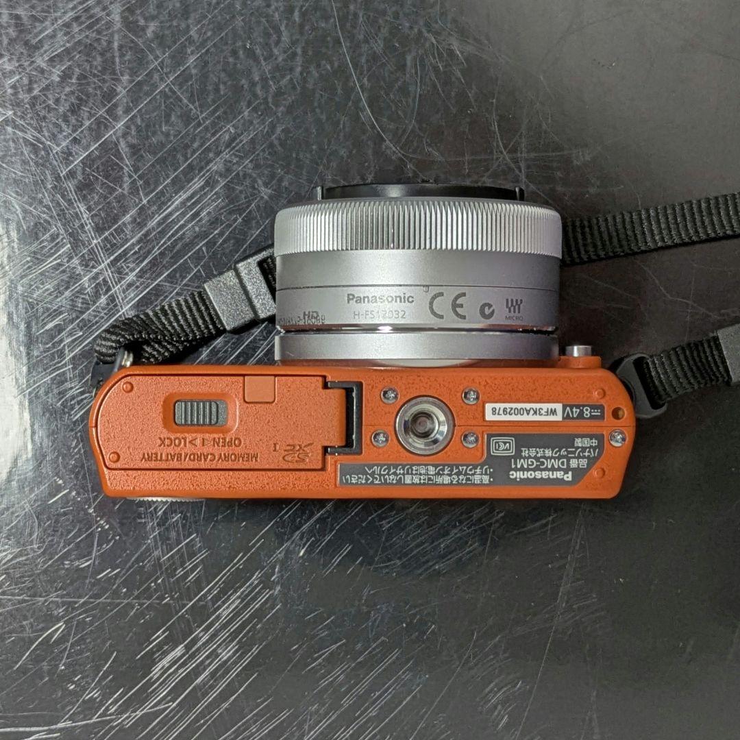 【中古】Panasonic LUMIX DMC-GM1 オレンジ ＋ 望遠レンズ