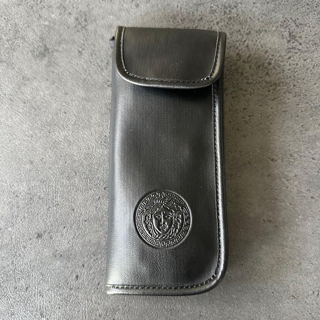 VERSACE メデューサ 鼈甲 金縁 フルリム オーバル サングラス①