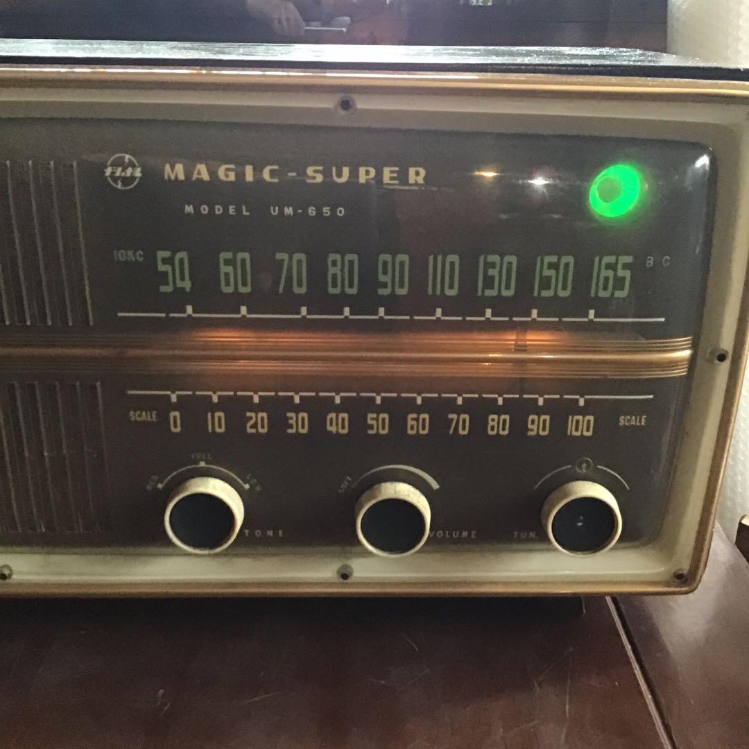 昭和レトロ　真空管ラジオ　完全オーバーホール済み　ナショナル　マジックアイ
