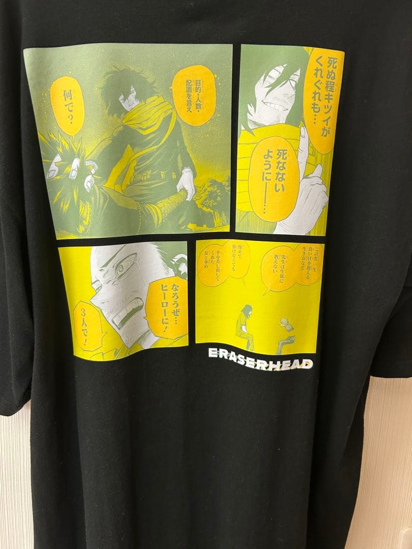 ヒロアカ相澤消太 バースデー ビッグシルエットTシャツ アクスタ 缶バッジセット